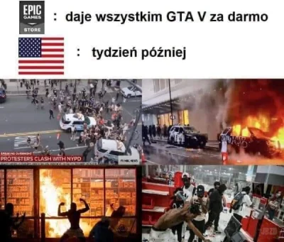 piotredarew - #usa #gtav #gtaonline #protest #zamieszki #czarnyhumor #heheszki