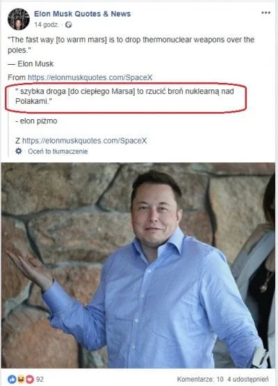 Andrzejuniedenerwuj - Też chcę żeby Elon przestał