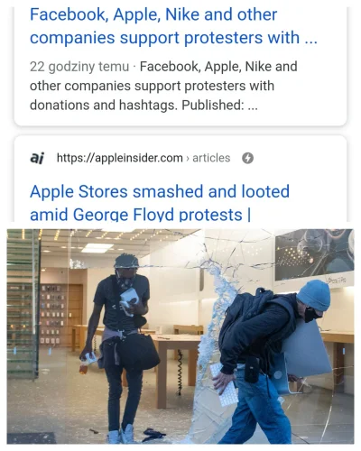 wigr - Apple wspiera protestujących. Protestujący wybierają produkty Apple. 

#usa #A...