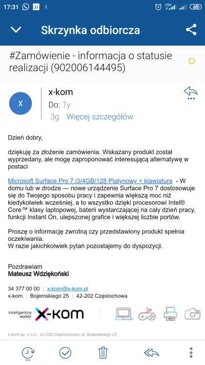 Matiw91 - Hej @x-kom Dziś przez wasz błąd moja umowa zakupu komputera nie doszła do s...