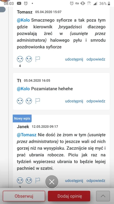 Spec-od-bialej-broni - Ogólnie poszło o to, że 3/4 osób nie chodzi jeść na stołówkę (...