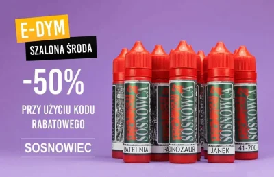 E-DYM - #edym

Dziś o 14:00 na platformie e-dym.pl pojawi się nowa kategoria SZALONA ...