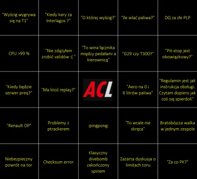 ACLeague - #bingo #acleague by patrX

#simracing #assettocorsa