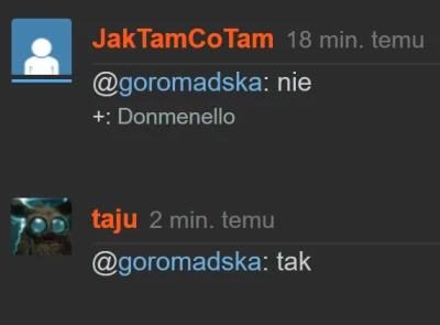 goromadska - @JakTamCoTam: @taju: 
@2: @1: