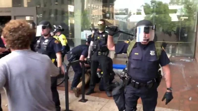 yeron - 44/x
Cleveland, OH: police beating assorted protestors outside their justice...