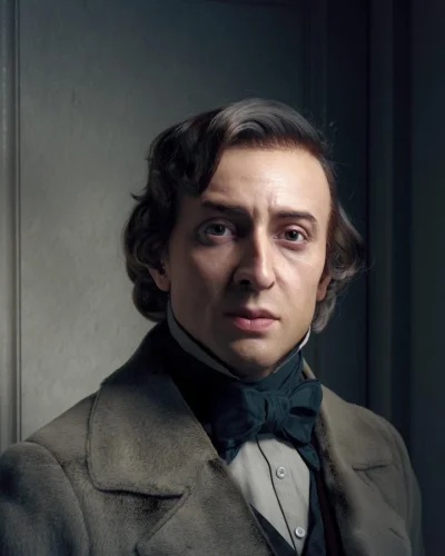 Pshemeck - Render Fryderyka Chopina wykonany na podstawie jego maski pośmiertnej, dwó...