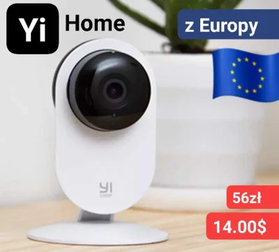 sebekss - Tylko 14$ (56zł) za kamerę YI Home 1080P z Europy❗
➡️Bardzo dobra kamera w...