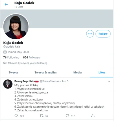 R187 - "Zakaz homoseksualizmu"? Kaja Godek lubi to.

https://twitter.com/godek_kaja...