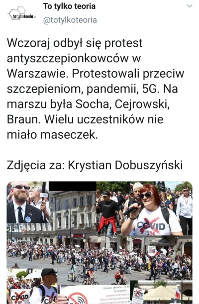 EvilToy - Konfederata i antynaukowy protest oszołomów? 
Kto by pomyślał....

#szok...