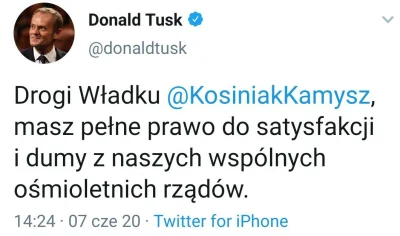 RegularJohnny - JE Donald Franciszek Tusk przypomina krnąbrnemu Tygryskowi bredzącemu...