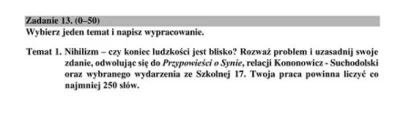 przegrywz00 - są pierwsze przecieki, szykujcie już argumenty 
#matura