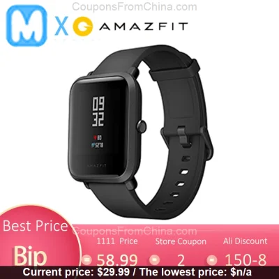 n____S - Amazfit Bip Lite Smart Watch - Aliexpress 
Cena: $29.99 (117,58 zł)
Kupon:...