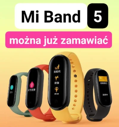 sebekss - Xiaomi Mi Band 5  na horyzoncie ( ͡° ͜ʖ ͡°)
➡️Prawdopodobnie z NFC, większ...