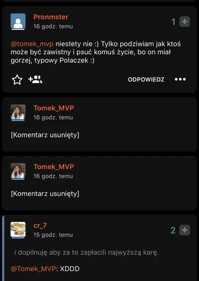 cr_7 - #matura 
Szkoda,ze usunął komentarze ale wczoraj zbierał każdy screen żeby ci ...