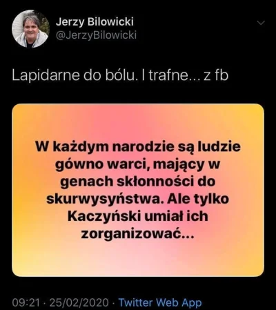 kopszmercen - @boromeusz: pis to nie partia, to mentalność.