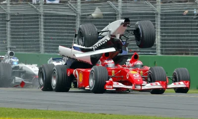 barystoteles - Pierwszy wypadek sezonu 2002 i to jaki! Ralf Schumacher taranuje Ruben...