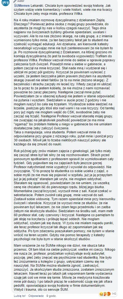 Need - Przeczytałem sporo komentarzy pod tamtym postem i straszne rzeczy tam ludzie w...