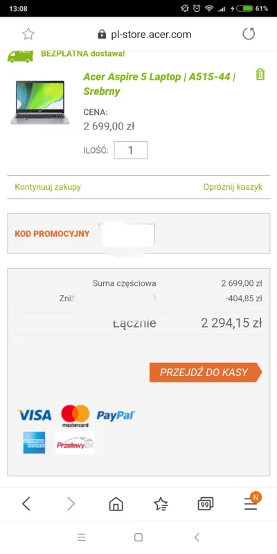 zemsta_przegrywa - Acer Aspire 5 z nowym ryzenem 4500u za 2300 zl, a już chciałem za ...