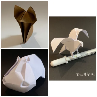 Ba8ka - Tydzień IV #mirkowyzwanie 

2. Origami - naucz się składać 3 zwierzęta

U...