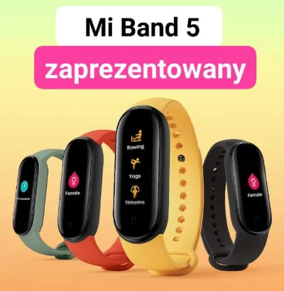 sebekss - Mi Band 5 oficjalnie 
➡️z większym ekranem, ładowaniem magnetycznym, nowym...