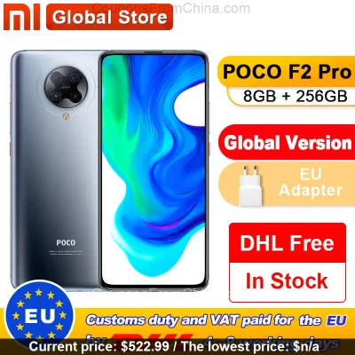 n____S - Xiaomi POCO F2 Pro 8/256GB Global - Aliexpress 
Kupon: POCOCP40
Cena: $522...