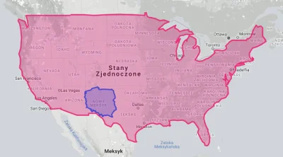 P.....i - Terytorium Polski na tle USA #ciekawostki #poska #polandstronk