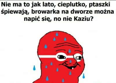 jebola - K---a mać, jak można lubić lato? Zrobiło się ciepło i już się odzywają geniu...