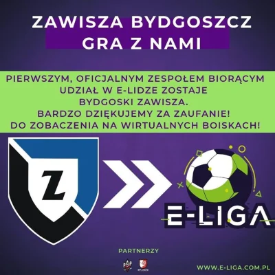 E-liga - @E-liga:
Zawisza Bydgoszcz eSports
PIERWSZYM KLUBEM W E-LIDZE!!!!
⚫ Rozmo...