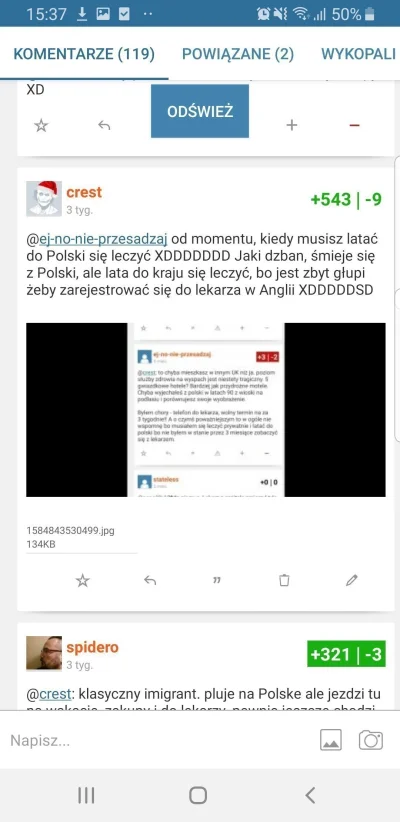 c.....t - @ej-no-nie-przesadzaj odezwał się typ, który mieszka w Londynie i smaży tam...