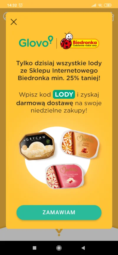 rivvv - Zamawiał ktoś te lody? Dzisiaj niedziela nie handlowa i kurier anulował zamów...