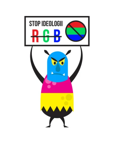 karma-zyn - Stop kłamliwej ideologii RGB - tylko kolory subtraktywne! 
Chodź na żyle...