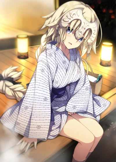 Smutny__memiarz - #randomanimeshit #fate #fategrandorder #jeannedarc #yukata #anime