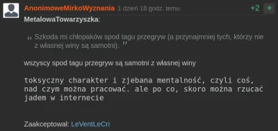 wyjzprz2 - Ogólnie identyfikuję się jako przegryw. Głównie przez to, że mam 34 lata, ...