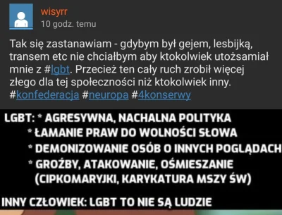 ejkejej - Oczywiście, że kilku odklejeńców na paradzie równości świadczy o wszystkich...