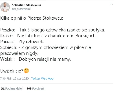 Bartoni - Uważam, że to skandal.
Uważam, że to skandal, że tak zasłużonego dla Lechi...