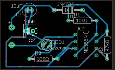 Tymian - @ivall: zobacz jak niepotrzebnie długa jest ta ścieżka. jak kondensator będz...