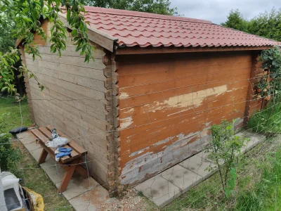 benetti - Mirki z #budownictwo , jest jakiś sposób, żeby wyczyścić drewniany domek z ...