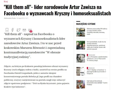 artpop - @Kryki: Warto przypomnieć inne wypowiedzi Zawiszy. 

O osobach homoseksual...
