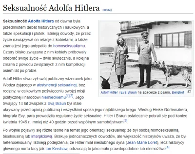 artpop - @saakaszi: Zwyczajne brednie. Hitler był heteroseksualny. Nie ma dowodów, że...