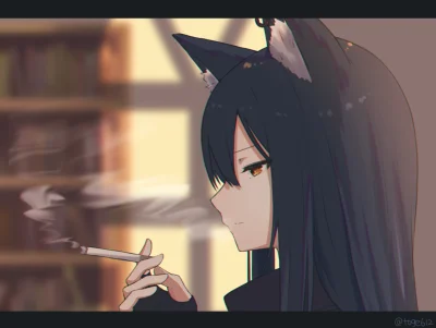 Azur88 - #randomanimeshit #anime #arknights #texas #nekomimi #kemonomimi #cigarette