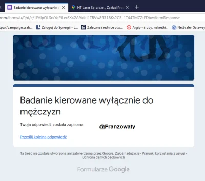 Franzowaty - @hissdz: Niektóre pytania chyba nie do końca przemyslane, ale przeciez j...