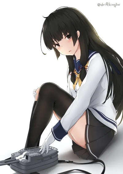 l.....f - #randomanimeshit #kancolle #kantaicollection #isokaze #schoolgirl #zakolano...