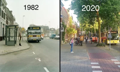Juzef - Utrecht, Holandia – to samo miejsce 38 lat później.
U nas zmiany idą raczej ...