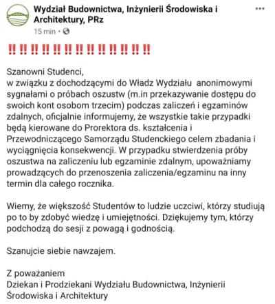 f.....f - #politechnikarzeszowska #studbaza #studia