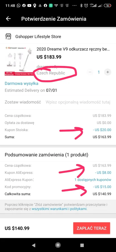 sebekss - dostawa z Czech