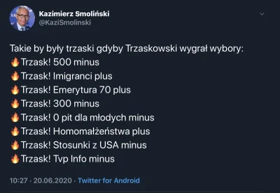 Thon - Poseł PiS: https://twitter.com/KaziSmolinski/status/1274257530080890880