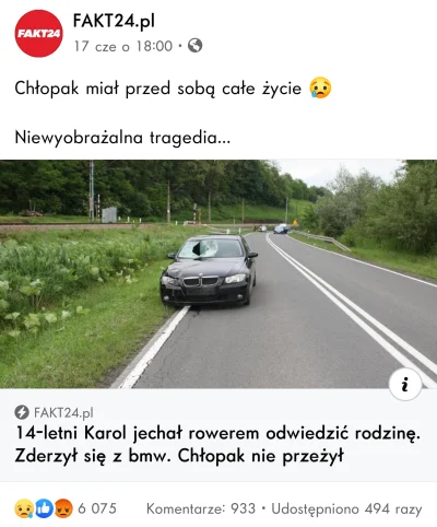 serek_heterogenizowany - fajny ten tytuł, taki nie za obiektywny

14 latek na rower...