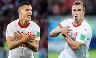 T.....r - Pamiętacie jak podczas ostatniego mundialu Xhaka i Shaquiri dostali po kilk...