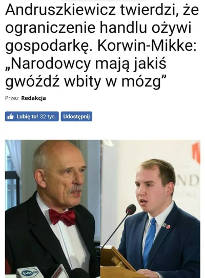 y.....m - Co sądzi Pan o słowach Janusza Korwina-Mikke - “Narodowcy mają jakiś gwóźdź...