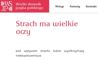 Grancan - Chyba Pan doktor nie pamięta znaczenia tego określenia "strach ma wielkie o...